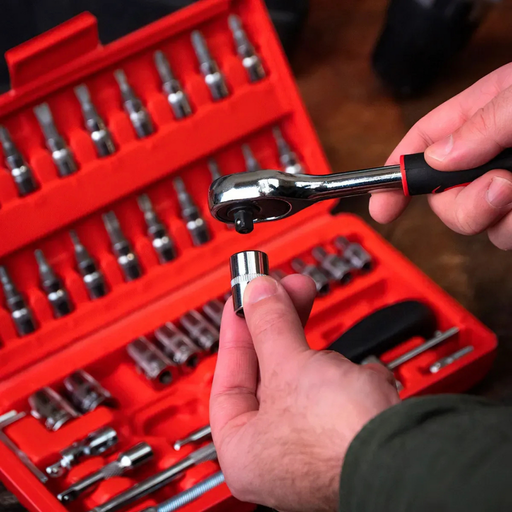 PowerGear Pro 46™ - Juego De Dados Llave En Cromo Vanadio - Alta resistencia