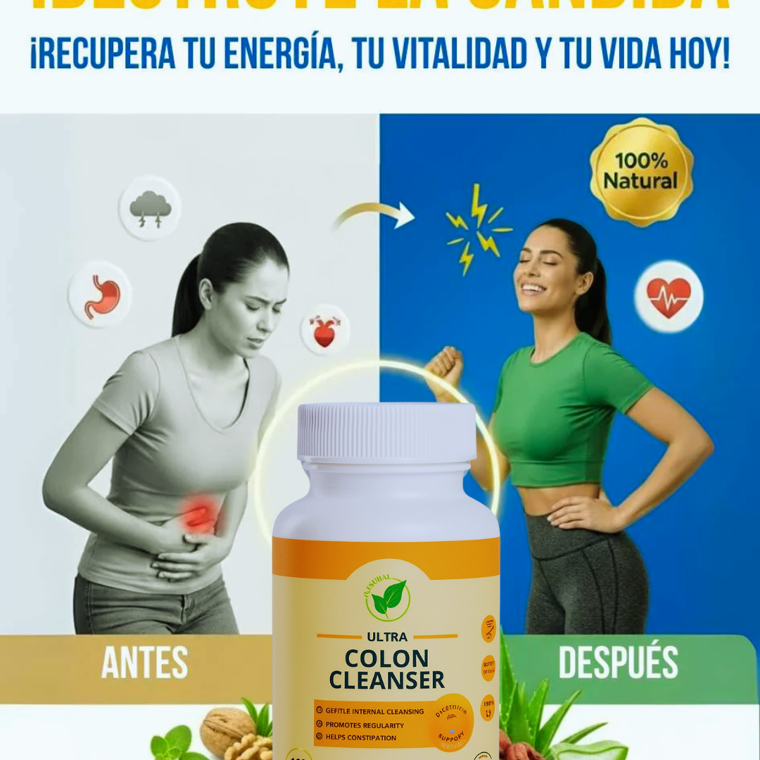 COLON CLEANSER ® – Controla tu Peso, Desinflama Abdomen, Combate Cansancio y Fortalece tus Defensas.