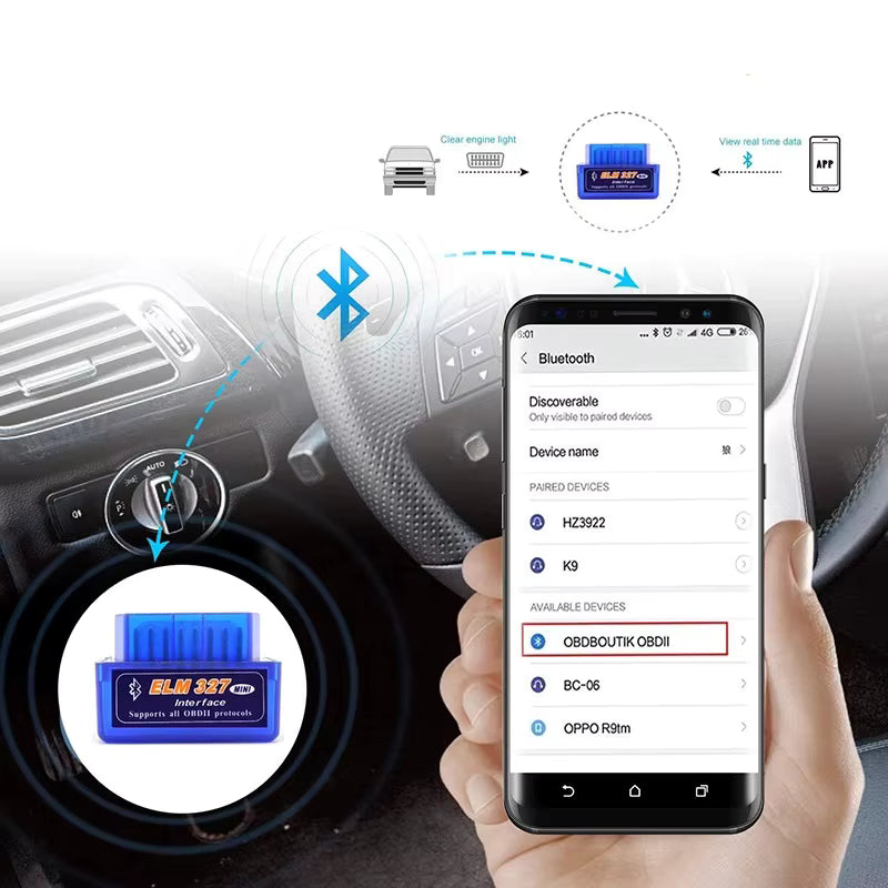 AutoScanPro™ - Detecta y borra códigos de falla (Check Engine)
