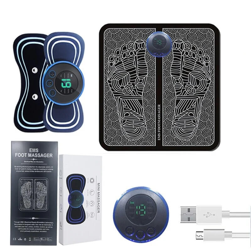 SUPER COMBO TAPETE MASAJEADOR Y MARIPOSA EMS