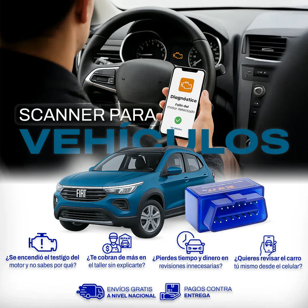 AutoScanPro™ - Detecta y borra códigos de falla (Check Engine)